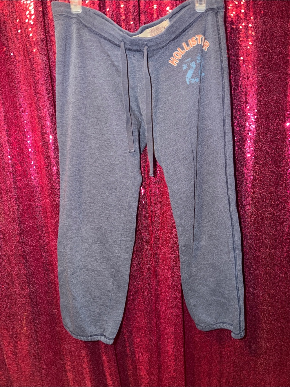 Y2K Hollister Heather Navy Drawstring Joggers